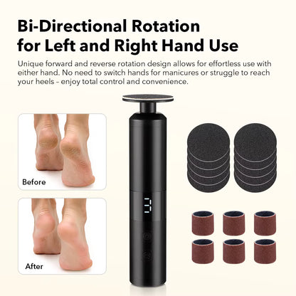 Electric 2-in-1 Foot Callus & Nail Pedicure Grinder
