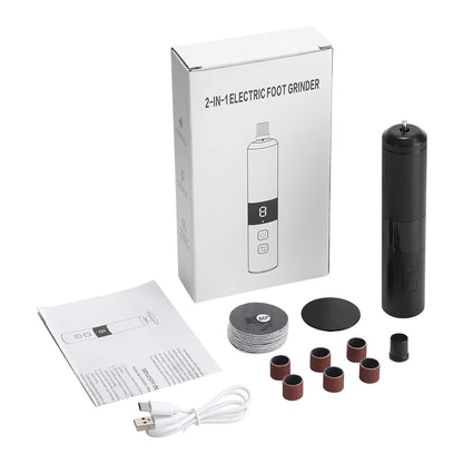 Electric 2-in-1 Foot Callus & Nail Pedicure Grinder